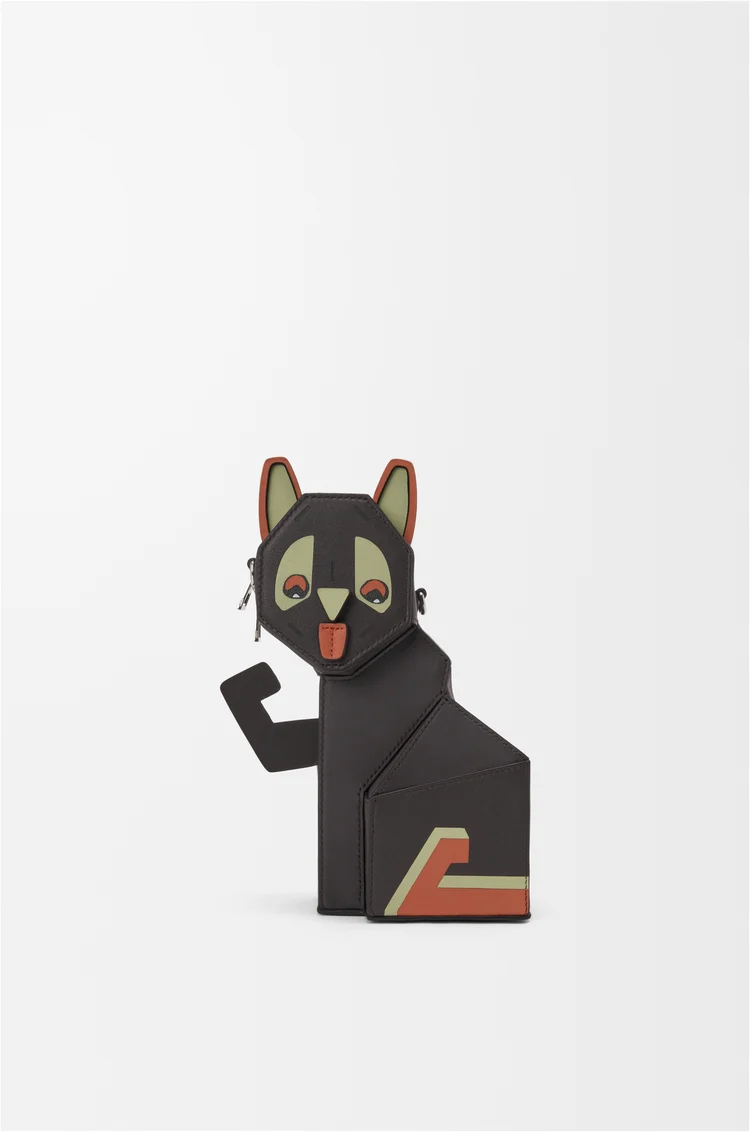 LOEWE Bolso Futurist Cat clutch en piel de ternera Topo